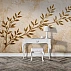 Gold Branch Wall Mural – Minimal Luxury Botanical Texture Design