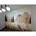 Soft Forest Silhouette Wall Mural – Minimal Pastel Nature Design