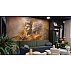 Romantic Couple Relief Wall Mural – Artistic 3D Portrait Design