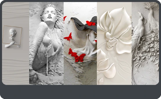 abstract, geometric, graffiti and modern art murals